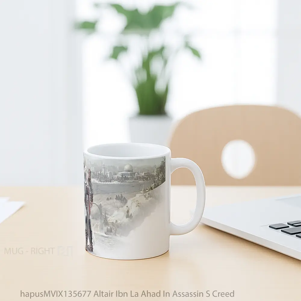 Mug Altair Ibn La Ahad In Assassin S Creed Gelas Keramik Unik - All-side / Desain