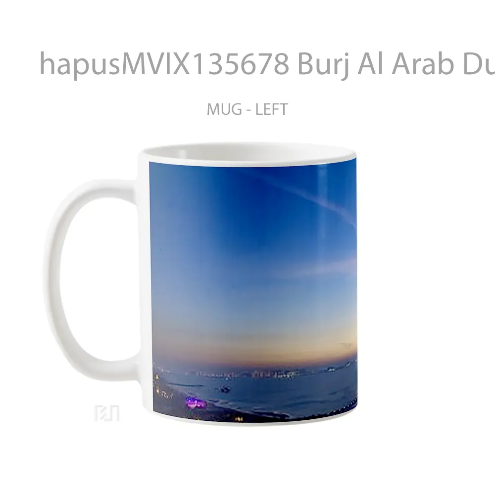 Mug Burj Al Arab Dubai Cities United Arab Emirates Gelas Keramik Unik - All-side / Desain