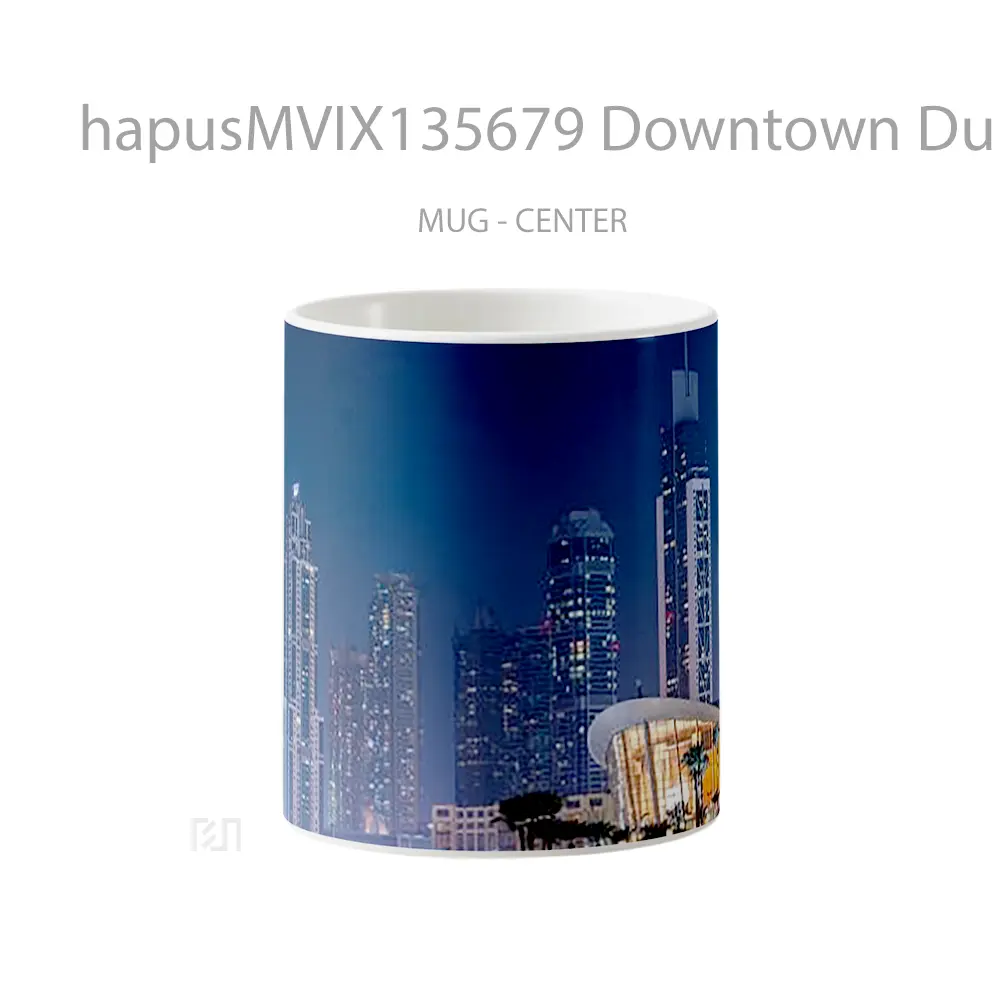 Mug Downtown Dubai Gelas Keramik Unik