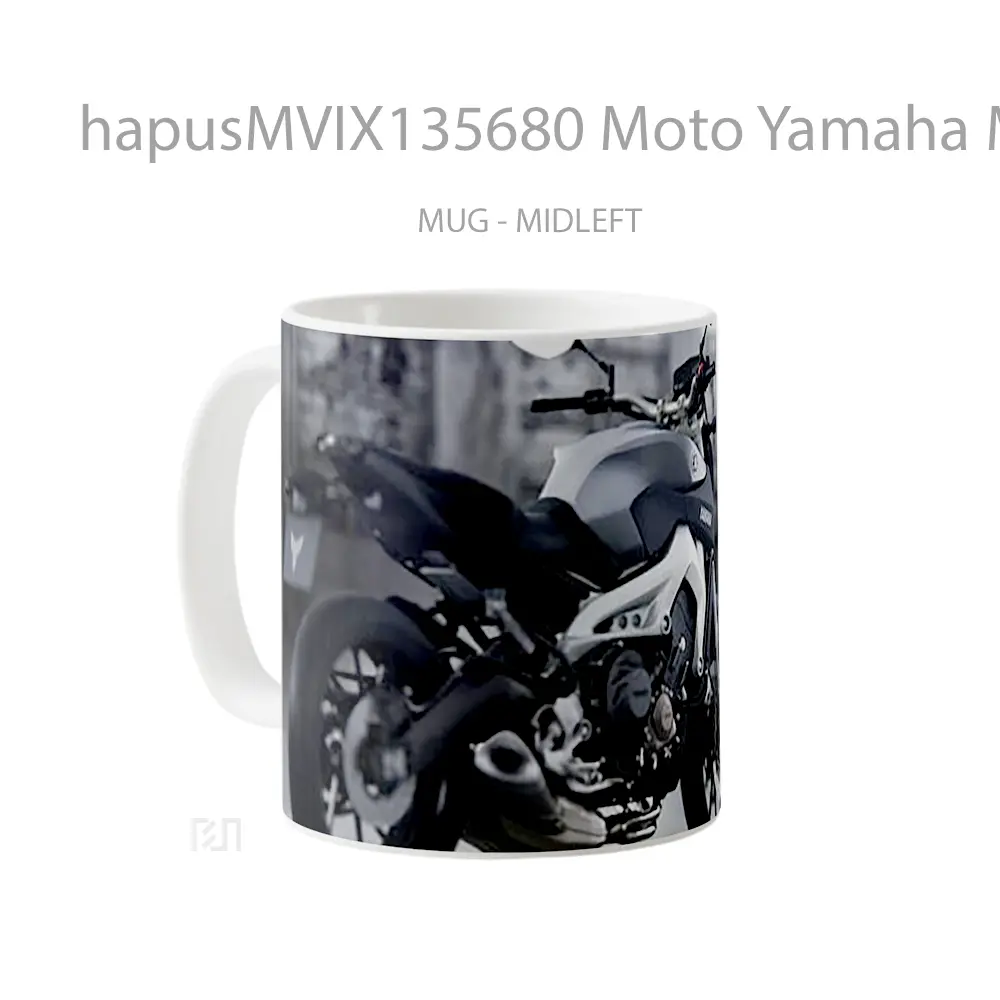 Mug Moto Yamaha Mt 09 Gelas Keramik Unik - All-side / Desain