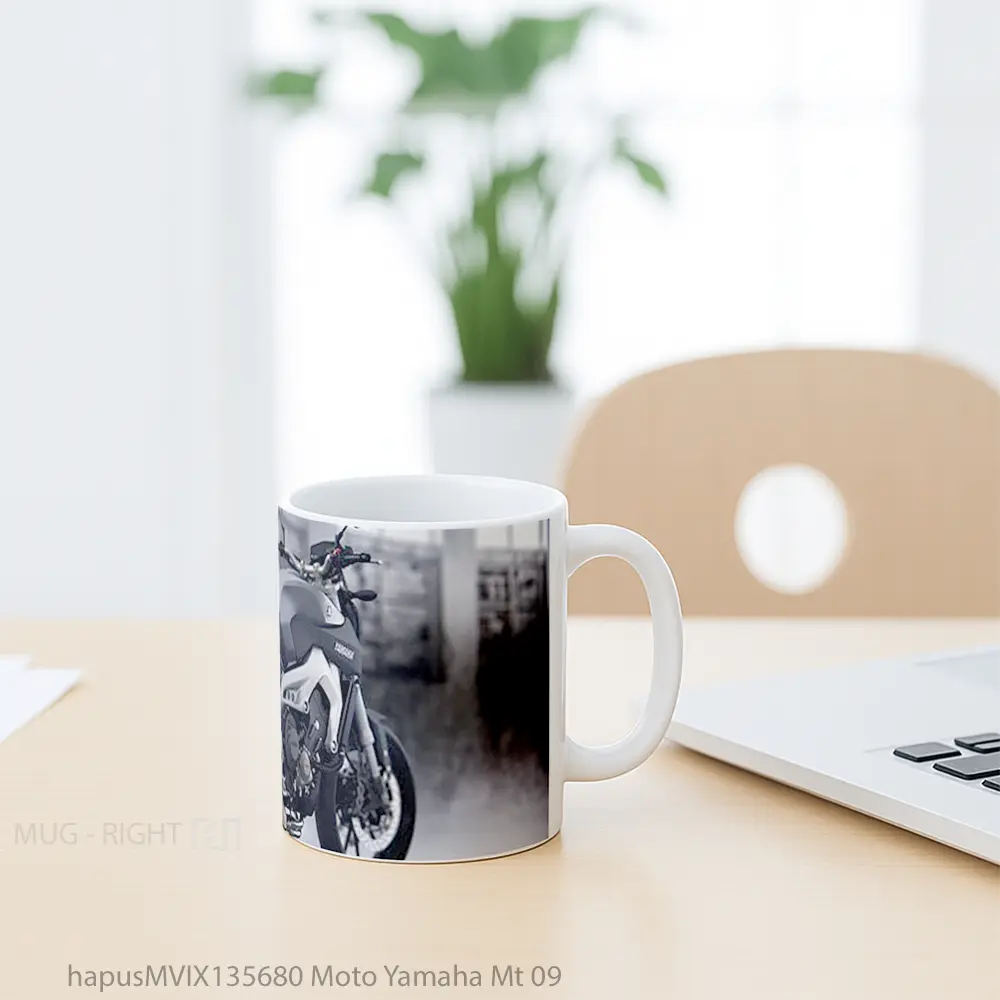 Mug Moto Yamaha Mt 09 Gelas Keramik Unik - All-side / Desain
