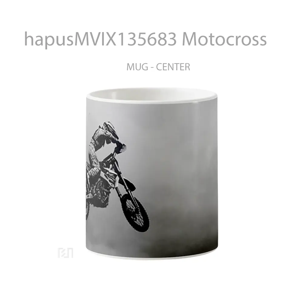 Mug Motocross Gelas Keramik Unik