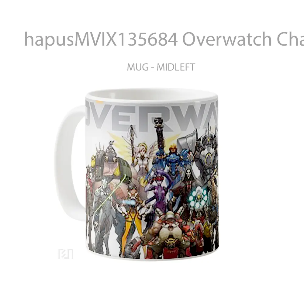 Mug Overwatch Characters Cangkir Gamer - All-side / Desain