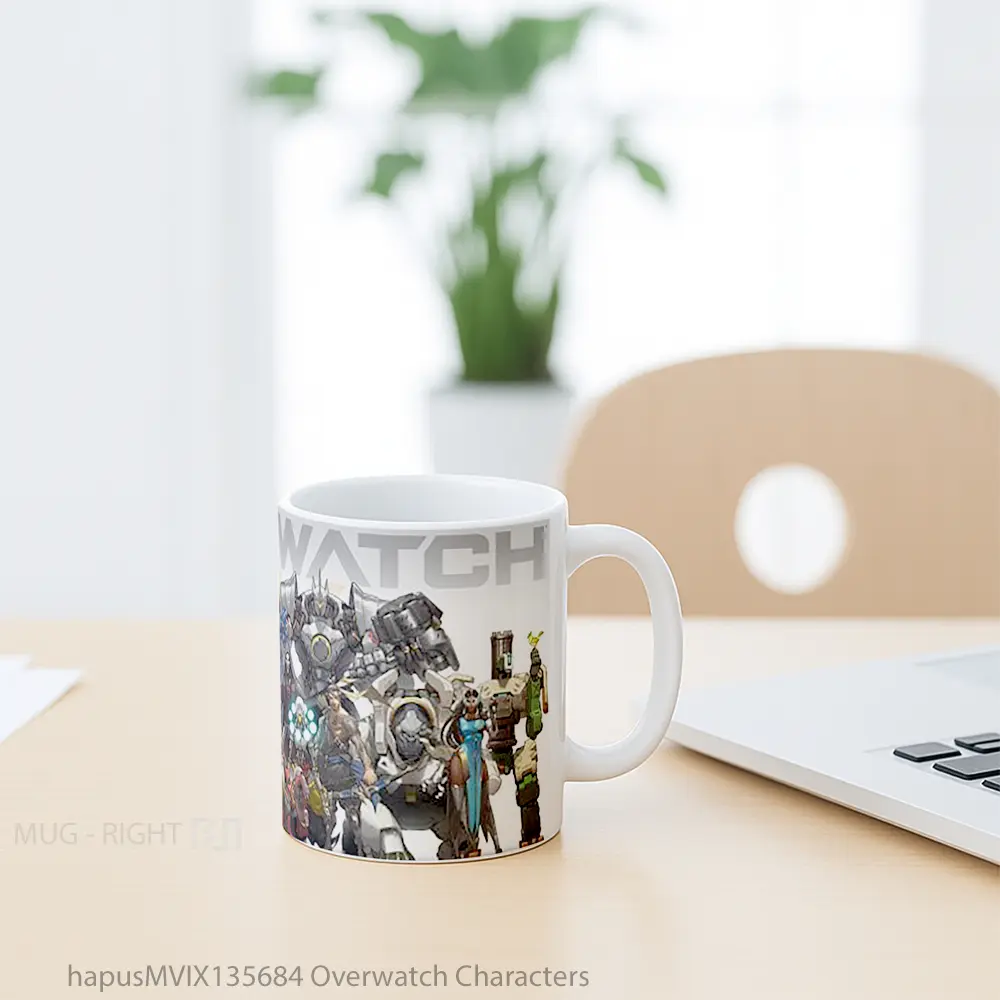 Mug Overwatch Characters Cangkir Gamer - All-side / Desain