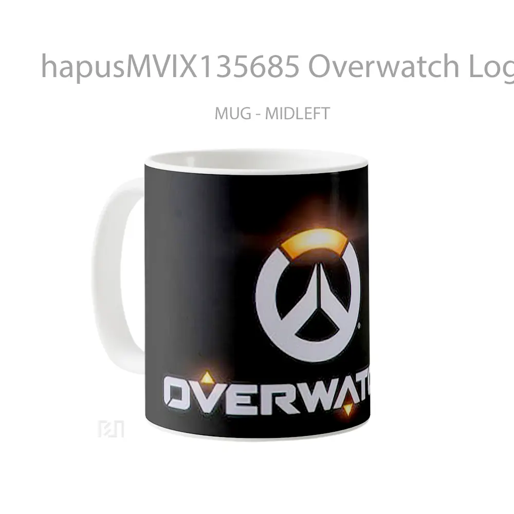 Mug Overwatch Logo Cangkir Gamer - All-side / Desain