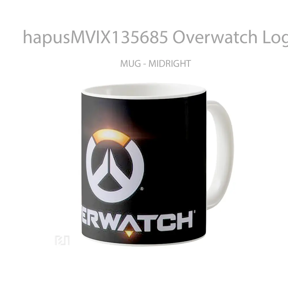 Mug Overwatch Logo Cangkir Gamer - All-side / Desain