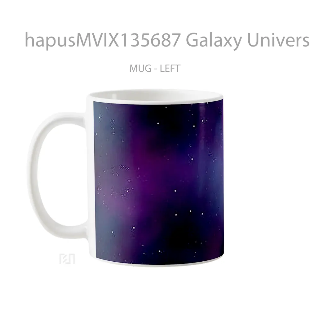 Mug Galaxy Universe Gelas Astronomi - All-side / Desain