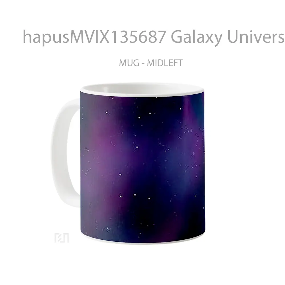 Mug Galaxy Universe Gelas Astronomi - All-side / Desain