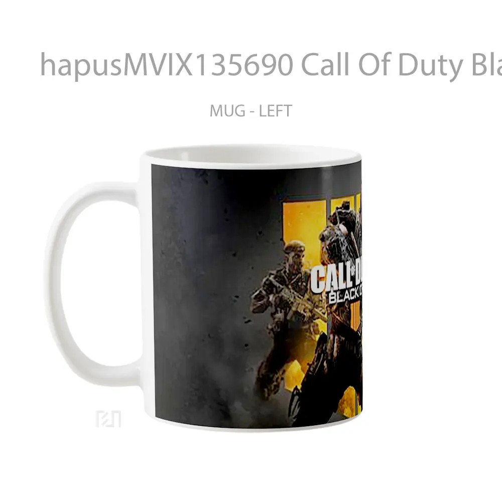 Mug Call Of Duty Black Ops 4 V1 Cangkir Gamer - All-side / Desain
