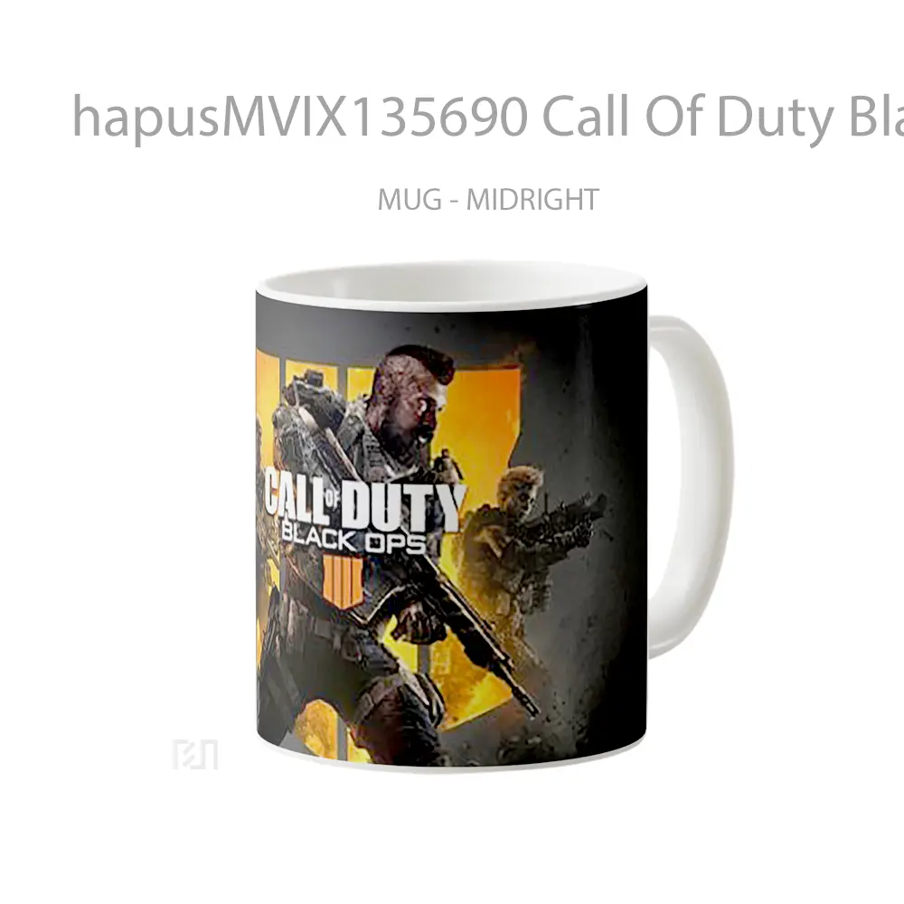 Mug Call Of Duty Black Ops 4 V1 Cangkir Gamer - All-side / Desain