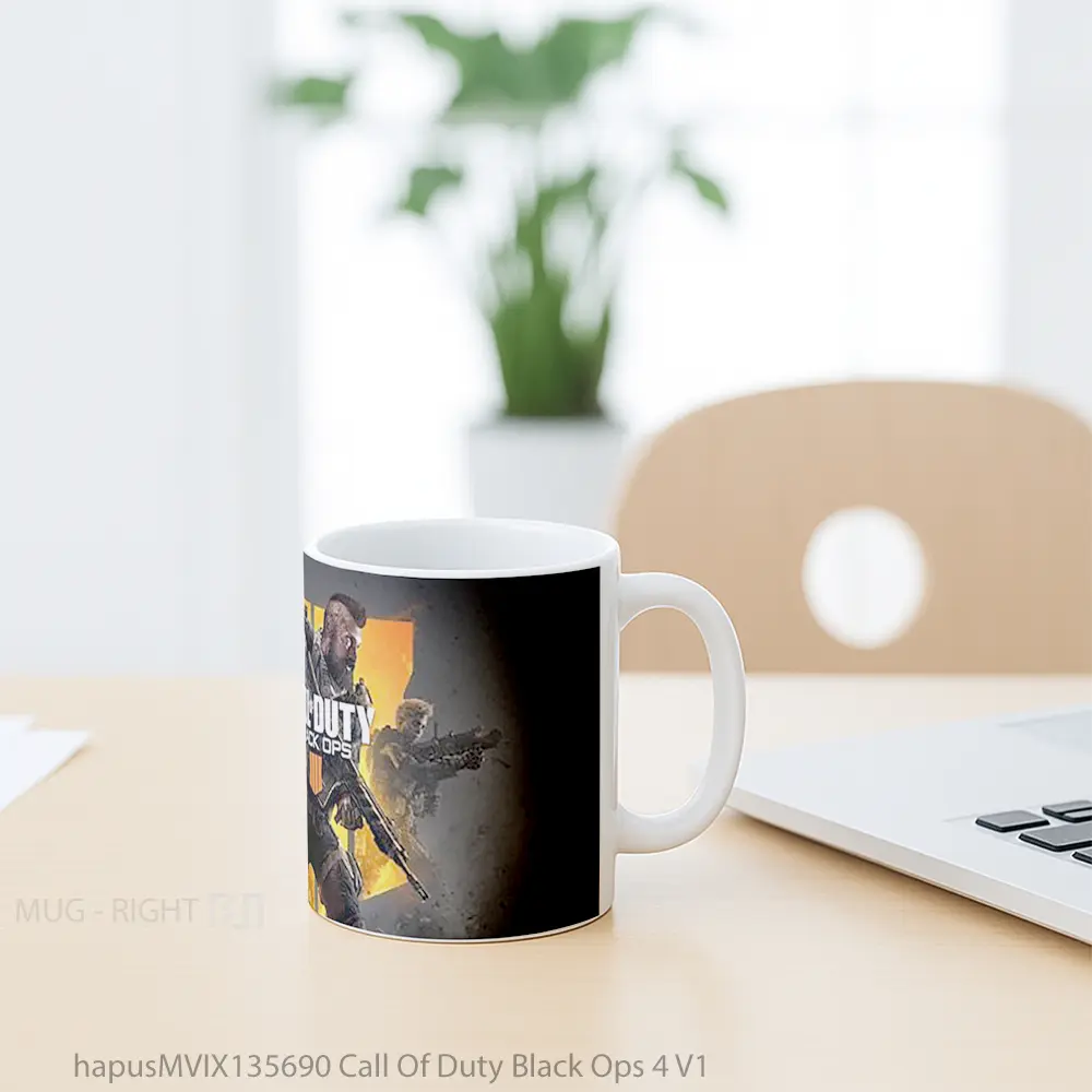 Mug Call Of Duty Black Ops 4 V1 Cangkir Gamer - All-side / Desain