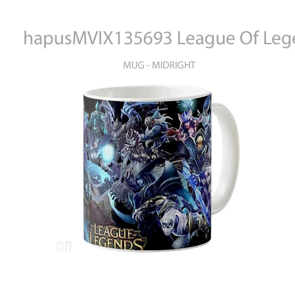 Mug League Of Legends Characters Poster V3 Cangkir Gamer - All-side / Desain
