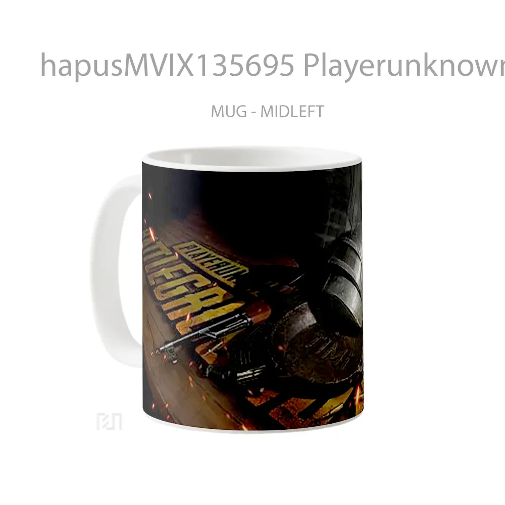 Mug Playerunknown S Battlegrounds V1 Gelas Keramik Unik - All-side / Desain