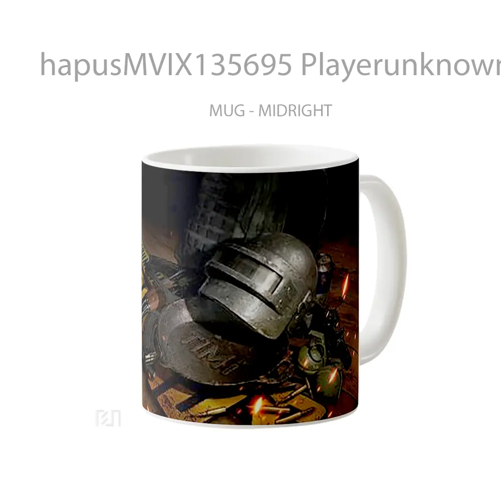 Mug Playerunknown S Battlegrounds V1 Gelas Keramik Unik - All-side / Desain