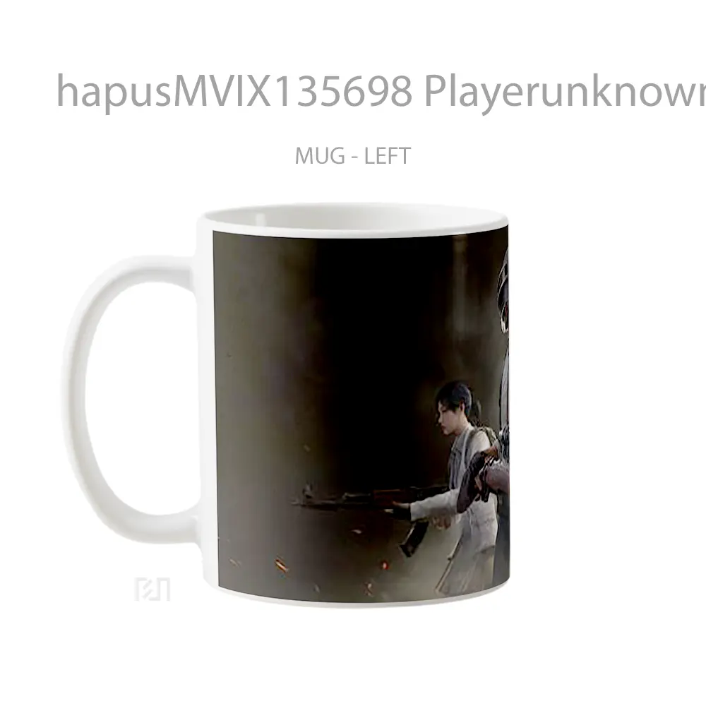 Mug Playerunknown S Battlegrounds V2 Gelas Keramik Unik - All-side / Desain