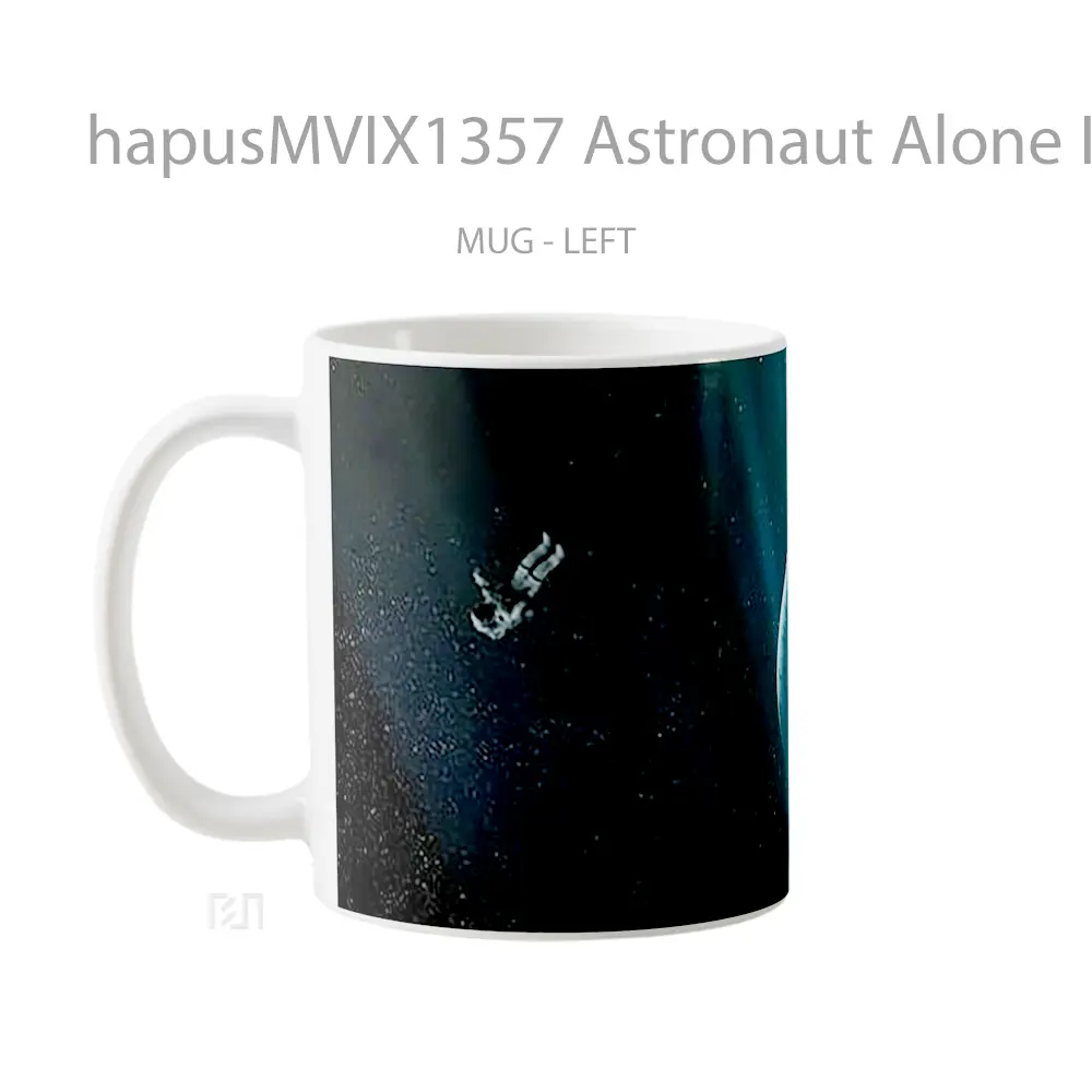 Mug Astronaut Alone In Space Gelas Astronomi - All-side / Desain