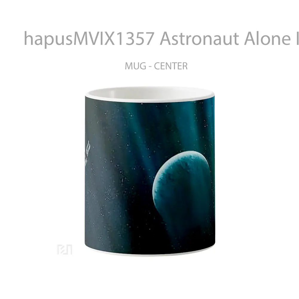 Mug Astronaut Alone In Space Gelas Astronomi