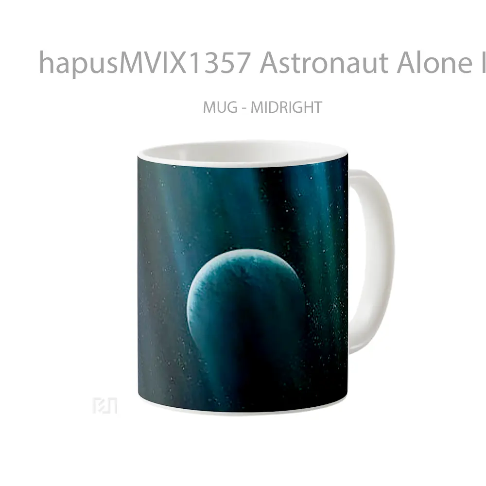 Mug Astronaut Alone In Space Gelas Astronomi - All-side / Desain