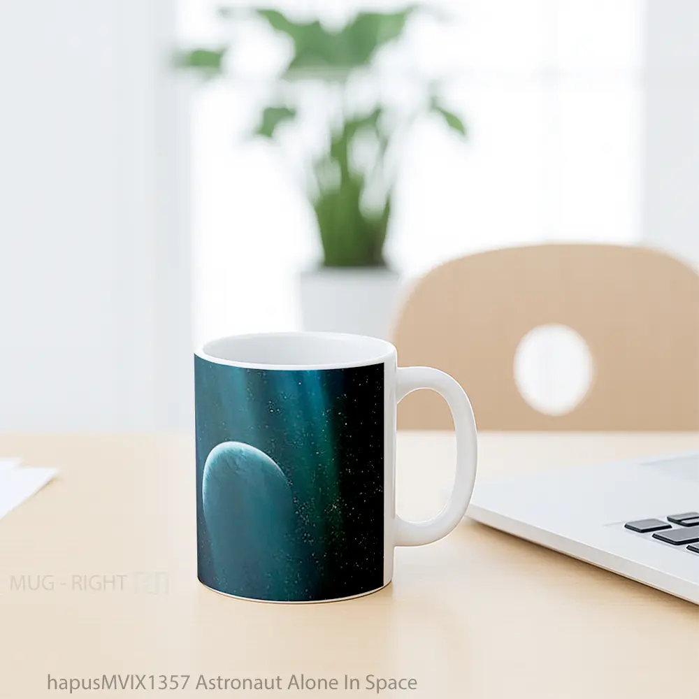 Mug Astronaut Alone In Space Gelas Astronomi - All-side / Desain