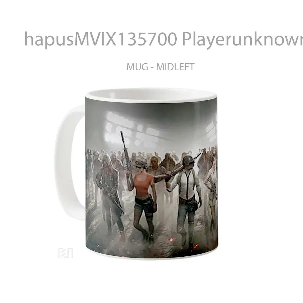 Mug Playerunknown S Battlegrounds Characters V1 Gelas Keramik Unik - All-side / Desain