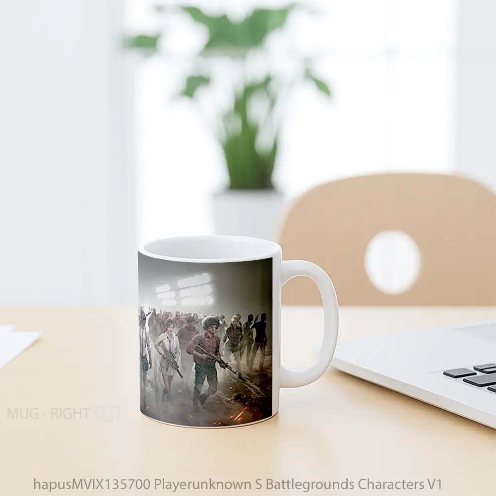 Mug Playerunknown S Battlegrounds Characters V1 Gelas Keramik Unik - All-side / Desain