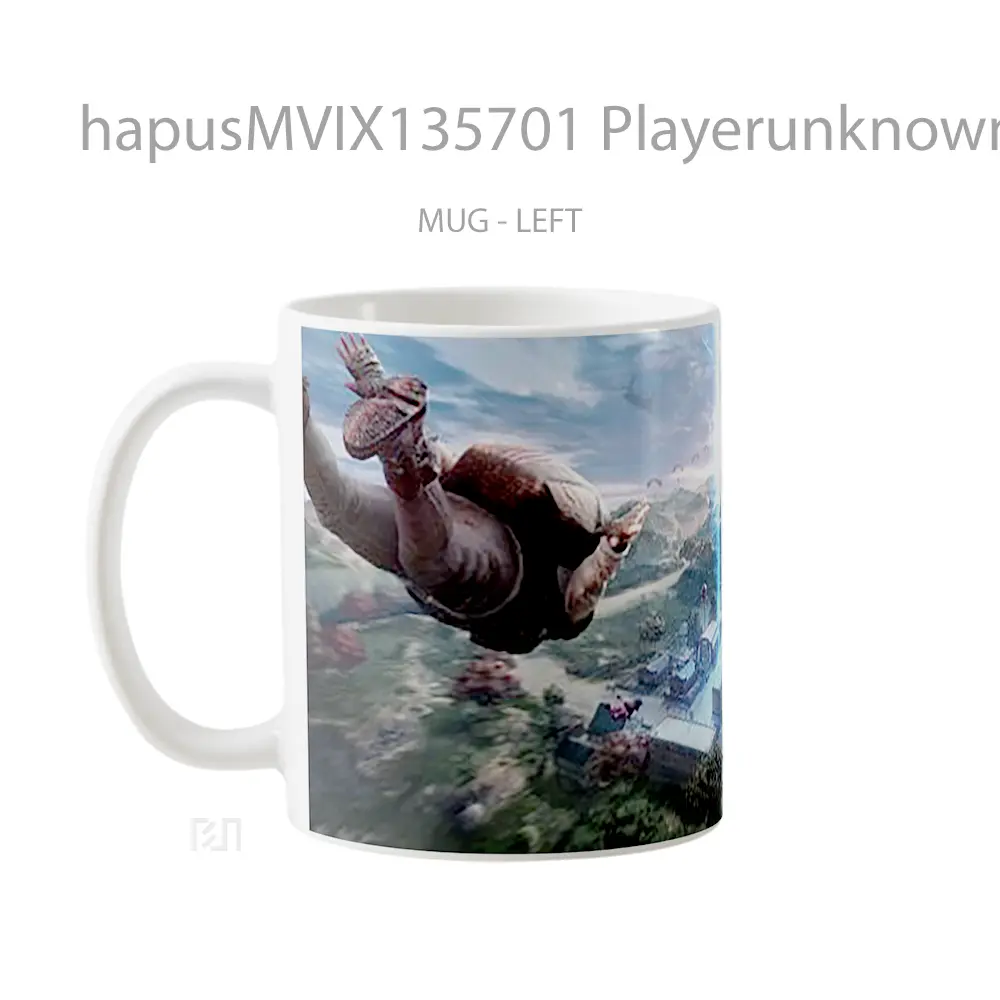 Mug Playerunknown S Battlegrounds V3 Gelas Keramik Unik - All-side / Desain