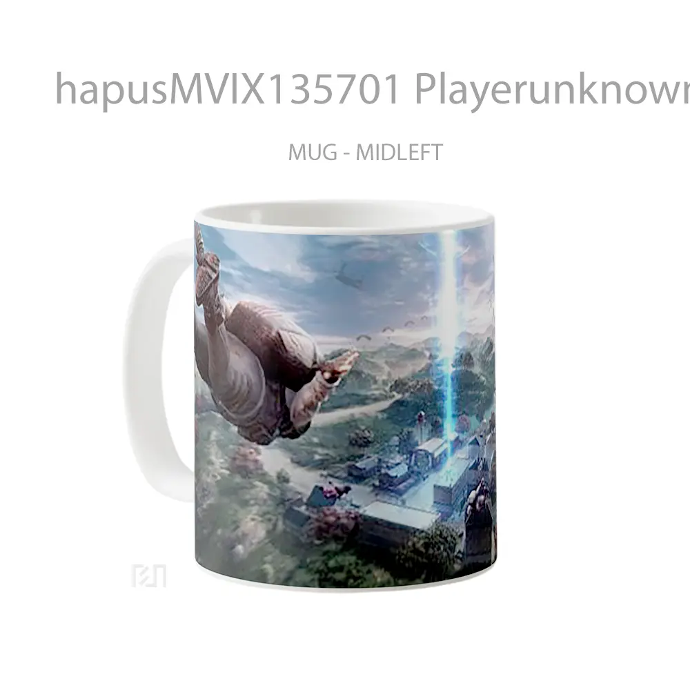 Mug Playerunknown S Battlegrounds V3 Gelas Keramik Unik - All-side / Desain