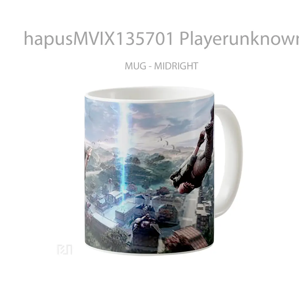 Mug Playerunknown S Battlegrounds V3 Gelas Keramik Unik - All-side / Desain
