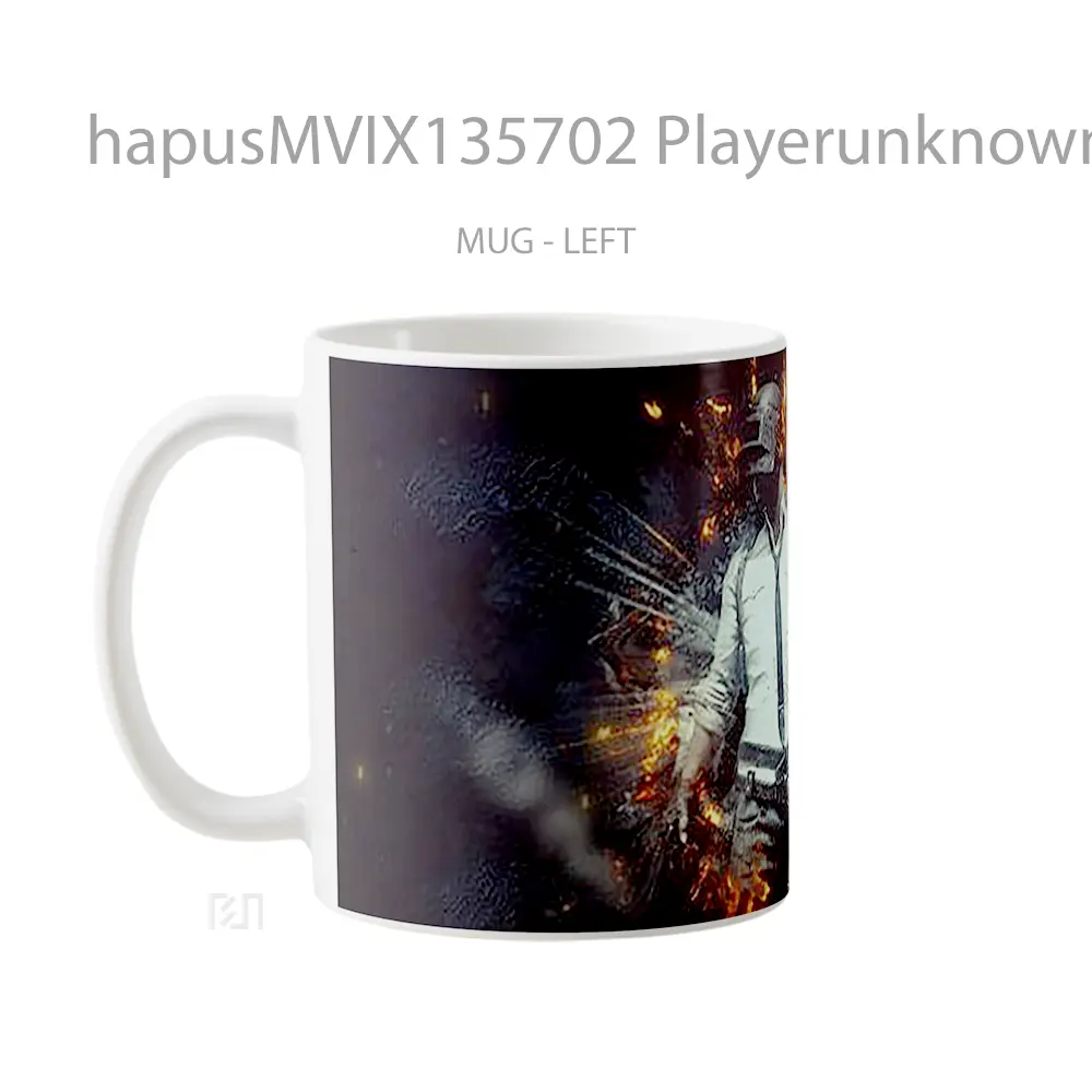 Mug Playerunknown S Battlegrounds V4 Gelas Keramik Unik - All-side / Desain