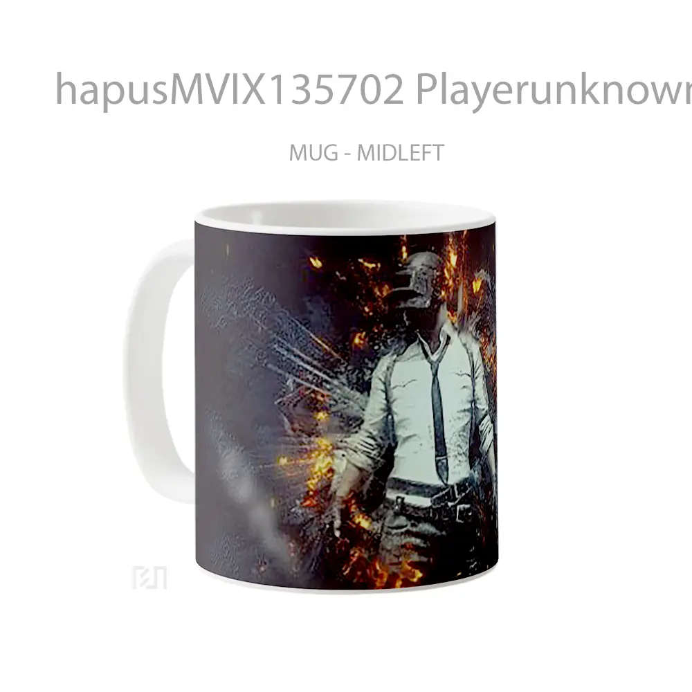Mug Playerunknown S Battlegrounds V4 Gelas Keramik Unik - All-side / Desain