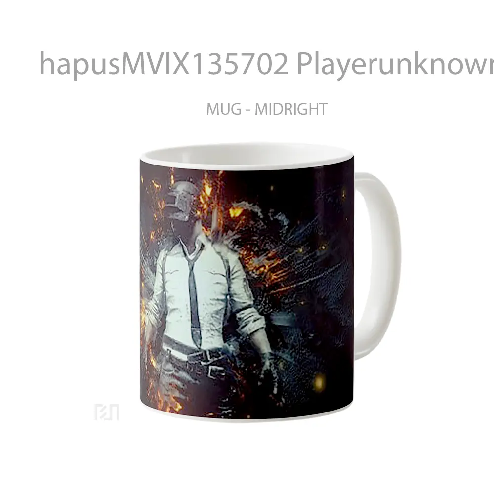 Mug Playerunknown S Battlegrounds V4 Gelas Keramik Unik - All-side / Desain