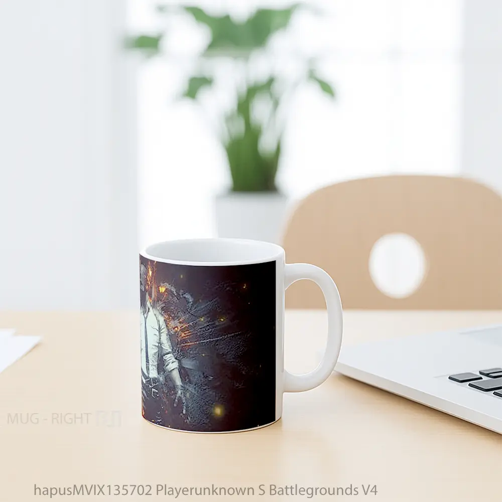 Mug Playerunknown S Battlegrounds V4 Gelas Keramik Unik - All-side / Desain