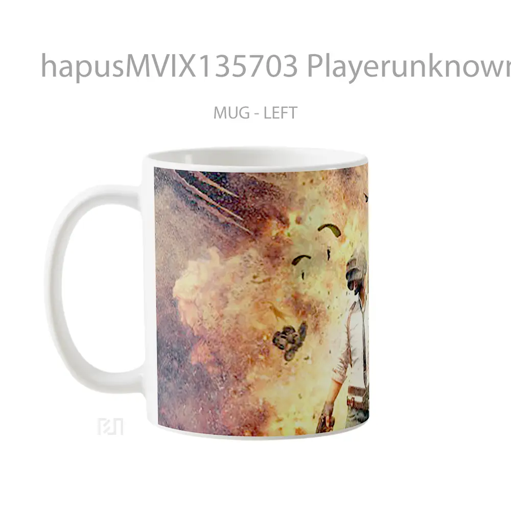 Mug Playerunknown S Battlegrounds V5 Gelas Keramik Unik - All-side / Desain