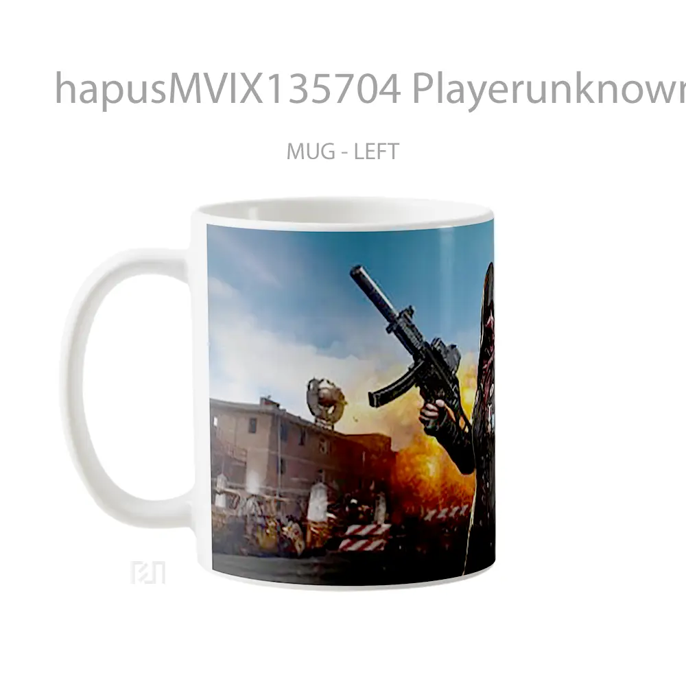 Mug Playerunknown S Battlegrounds V6 Gelas Keramik Unik - All-side / Desain