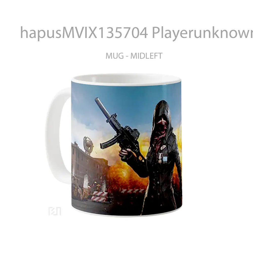 Mug Playerunknown S Battlegrounds V6 Gelas Keramik Unik - All-side / Desain
