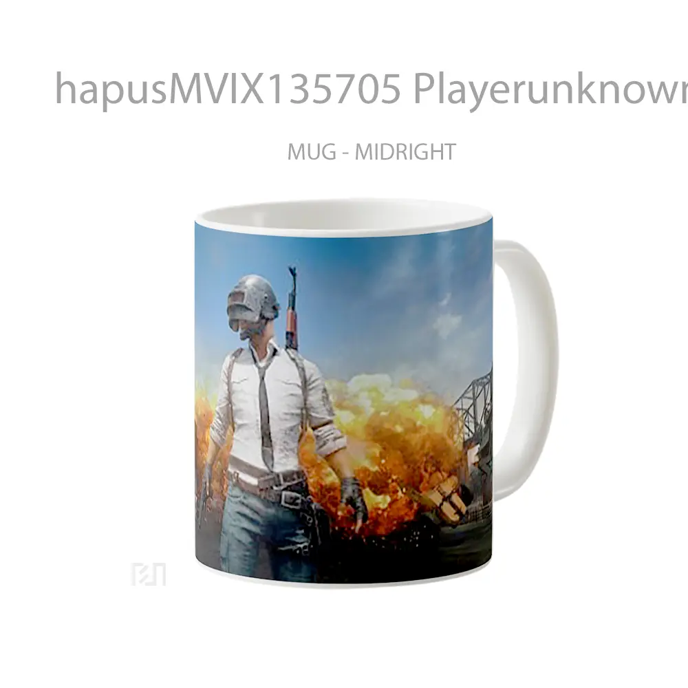 Mug Playerunknown S Battlegrounds V7 Gelas Keramik Unik - All-side / Desain