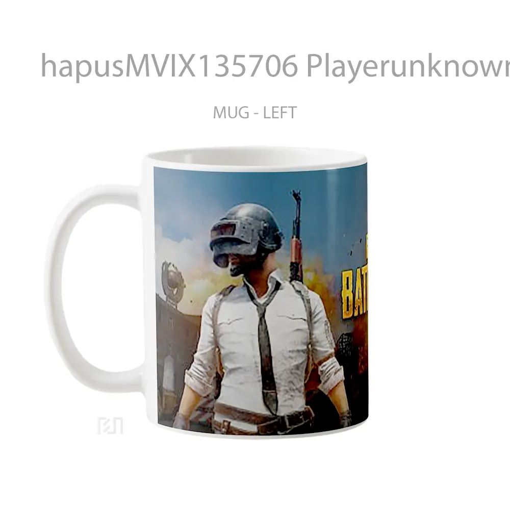 Mug Playerunknown S Battlegrounds V8 Gelas Keramik Unik - All-side / Desain