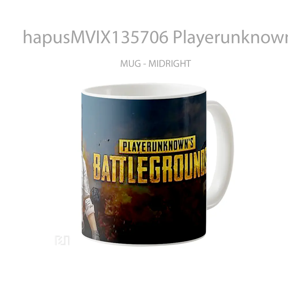 Mug Playerunknown S Battlegrounds V8 Gelas Keramik Unik - All-side / Desain