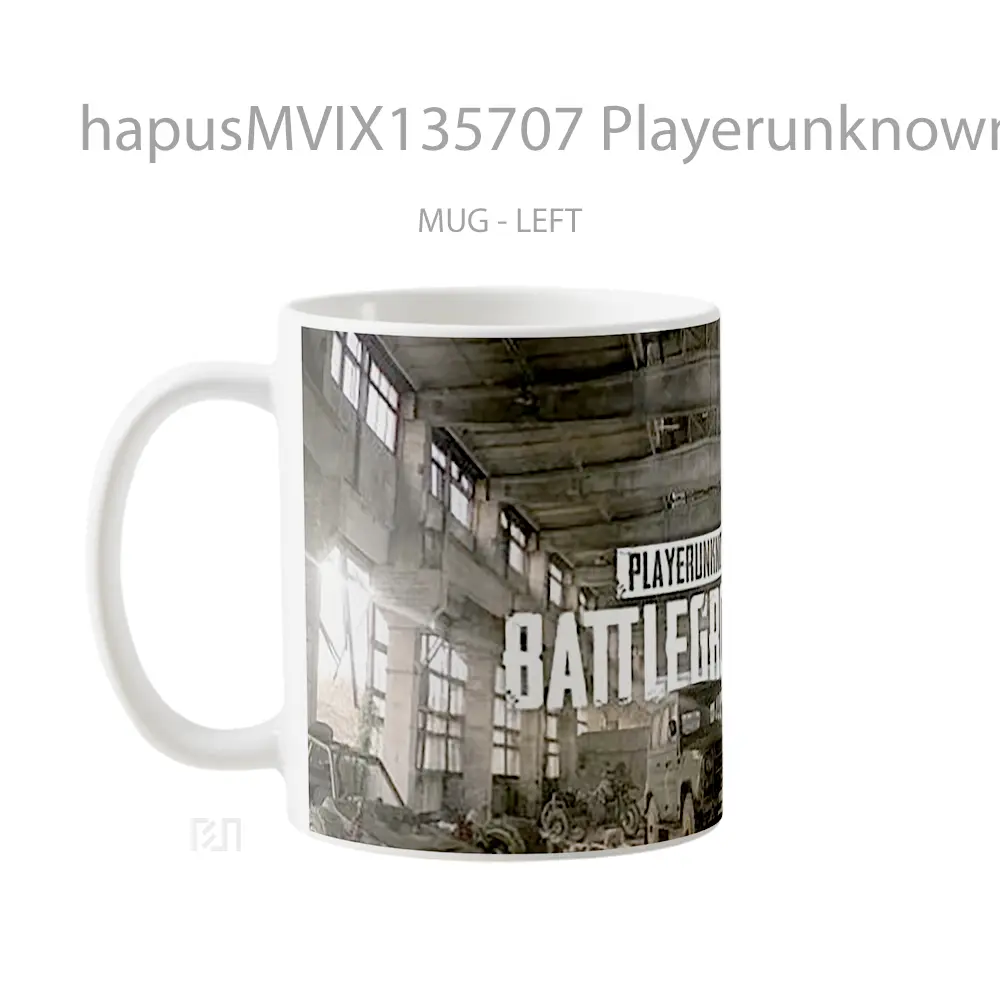 Mug Playerunknown S Battlegrounds V9 Gelas Keramik Unik - All-side / Desain