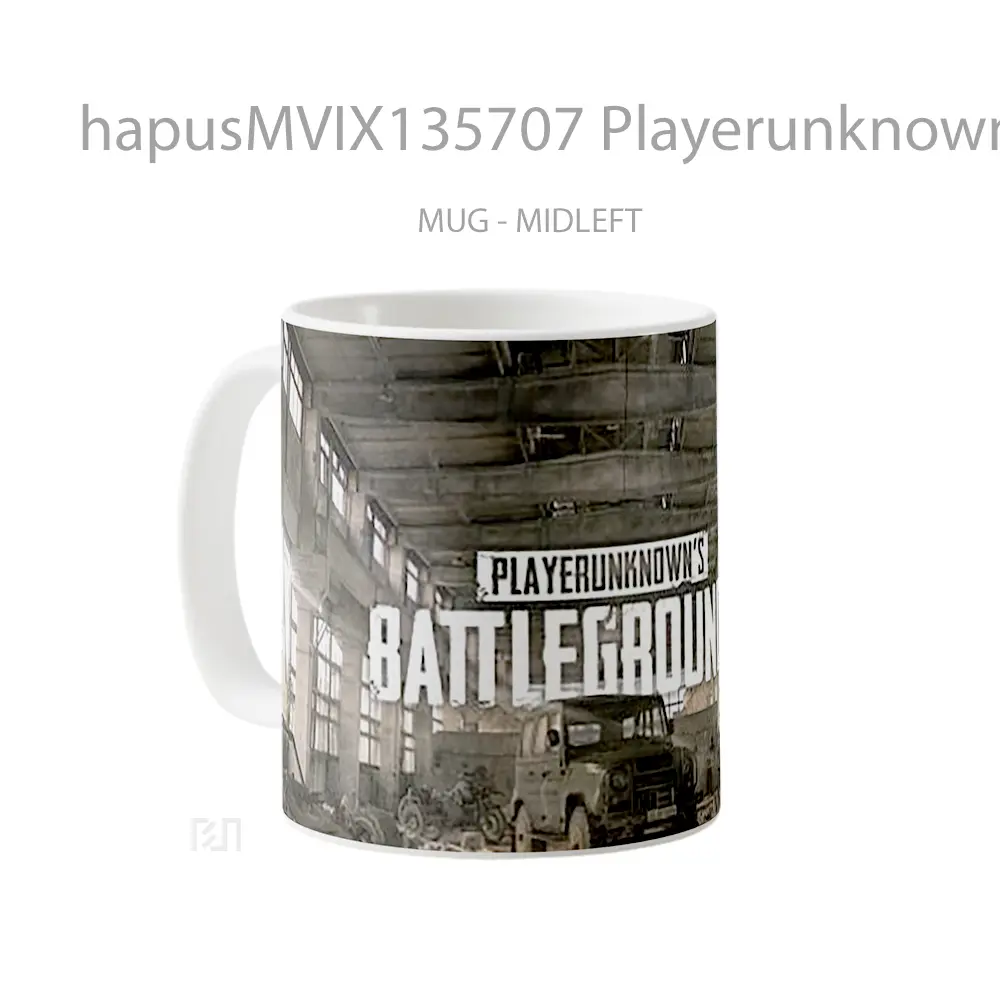 Mug Playerunknown S Battlegrounds V9 Gelas Keramik Unik - All-side / Desain