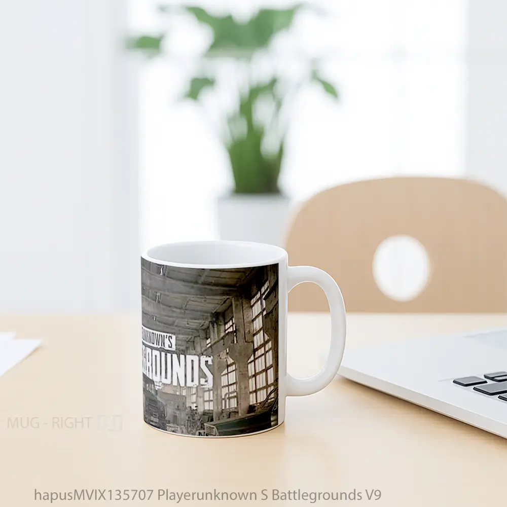 Mug Playerunknown S Battlegrounds V9 Gelas Keramik Unik - All-side / Desain