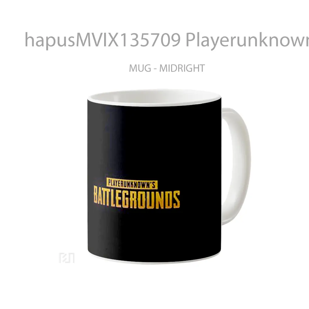 Mug Playerunknown S Battlegrounds Logo Gelas Keramik Unik - All-side / Desain
