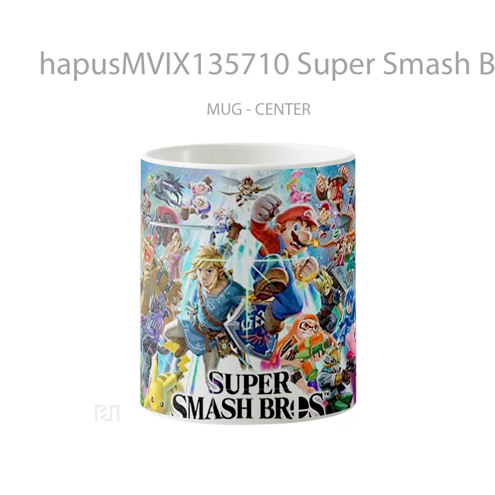 Mug Super Smash Bros Ultimate 8K Gelas Keramik Unik