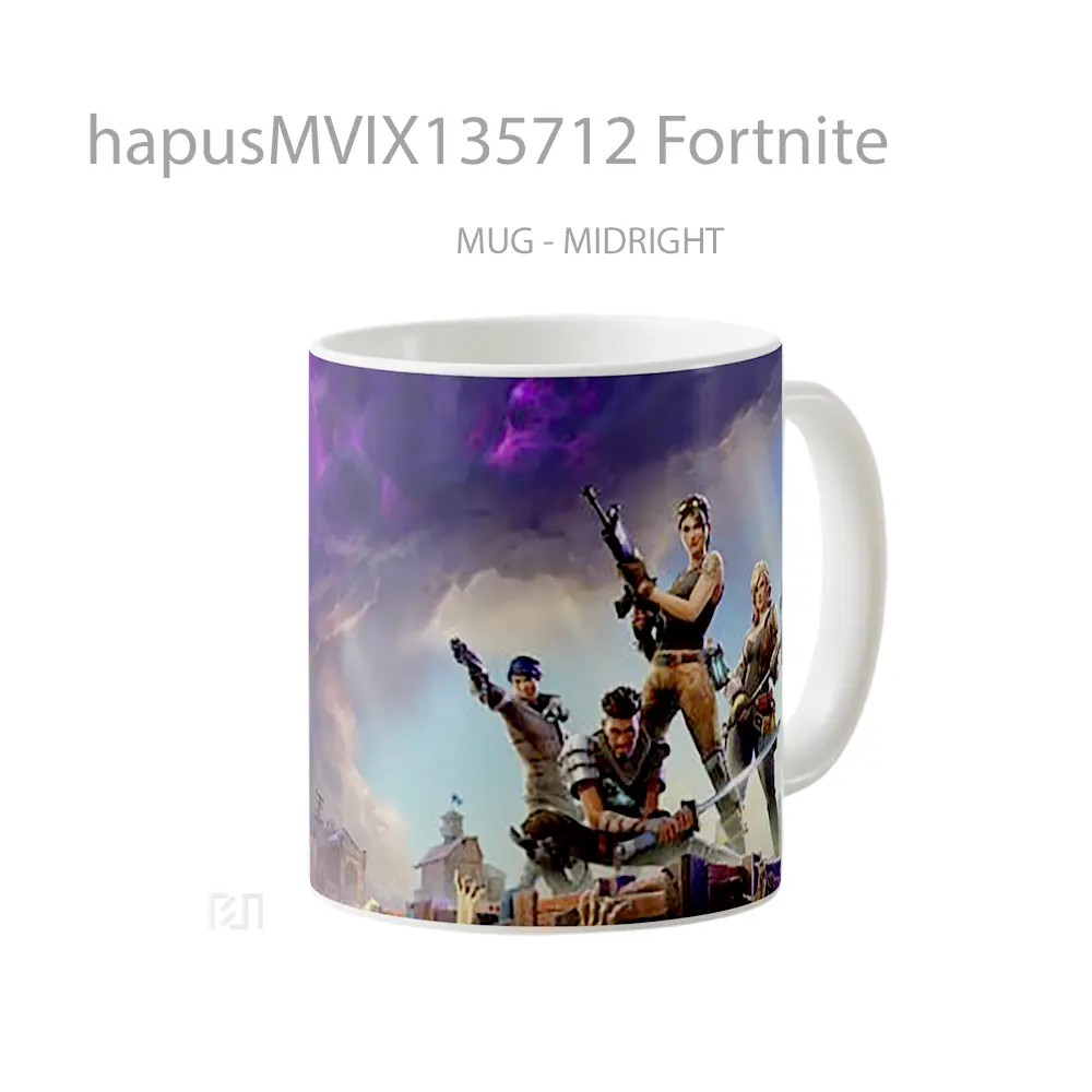 Mug Fortnite Cangkir Gamer - All-side / Desain