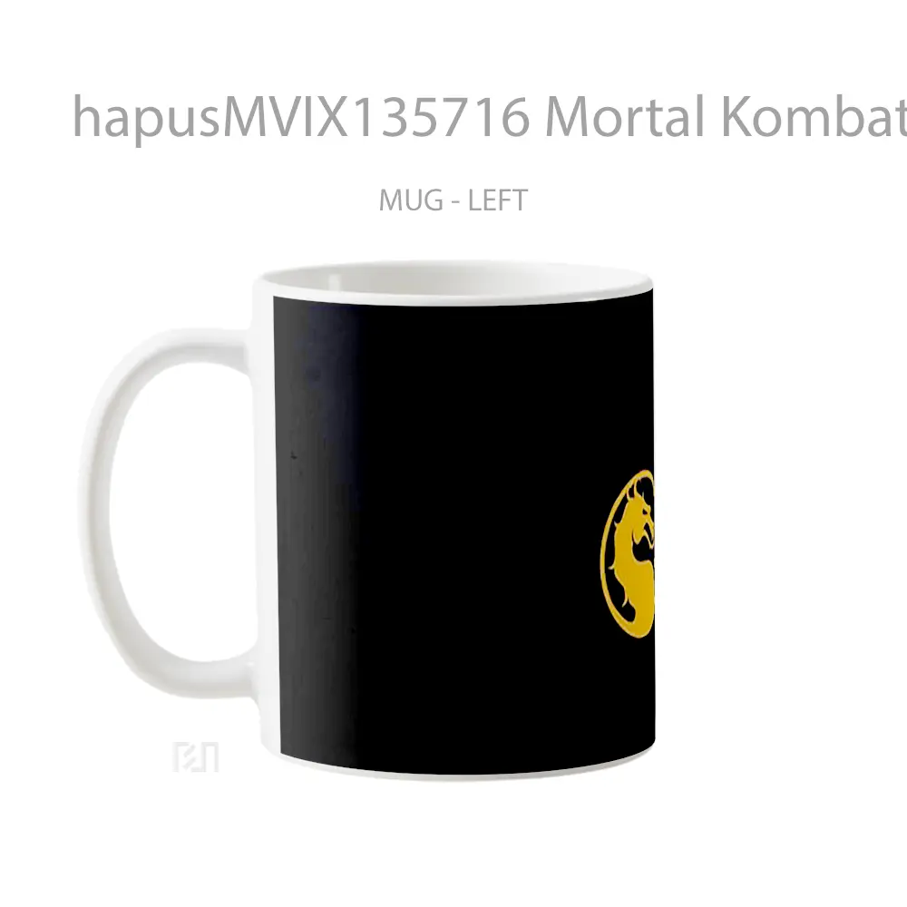 Mug Mortal Kombat 11 Logo Dragon Gelas Fantasi - All-side / Desain