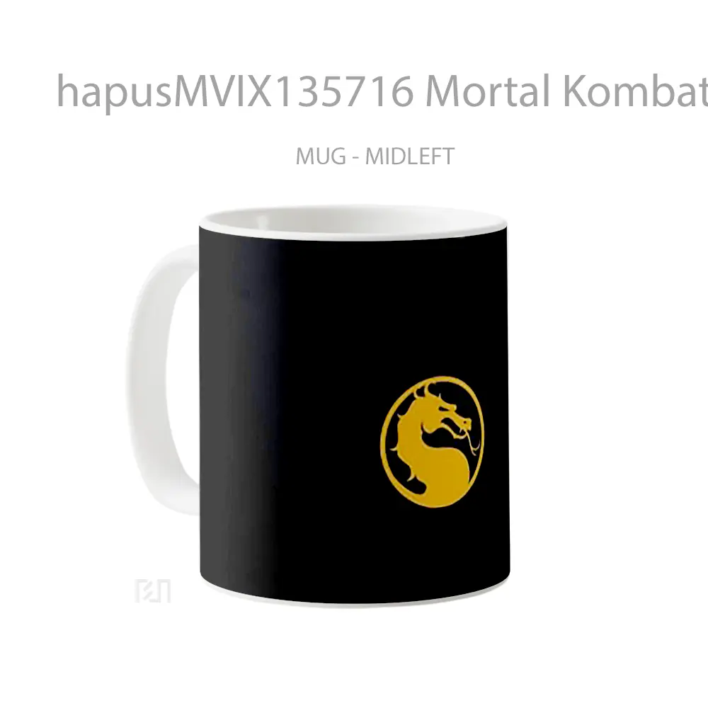 Mug Mortal Kombat 11 Logo Dragon Gelas Fantasi - All-side / Desain