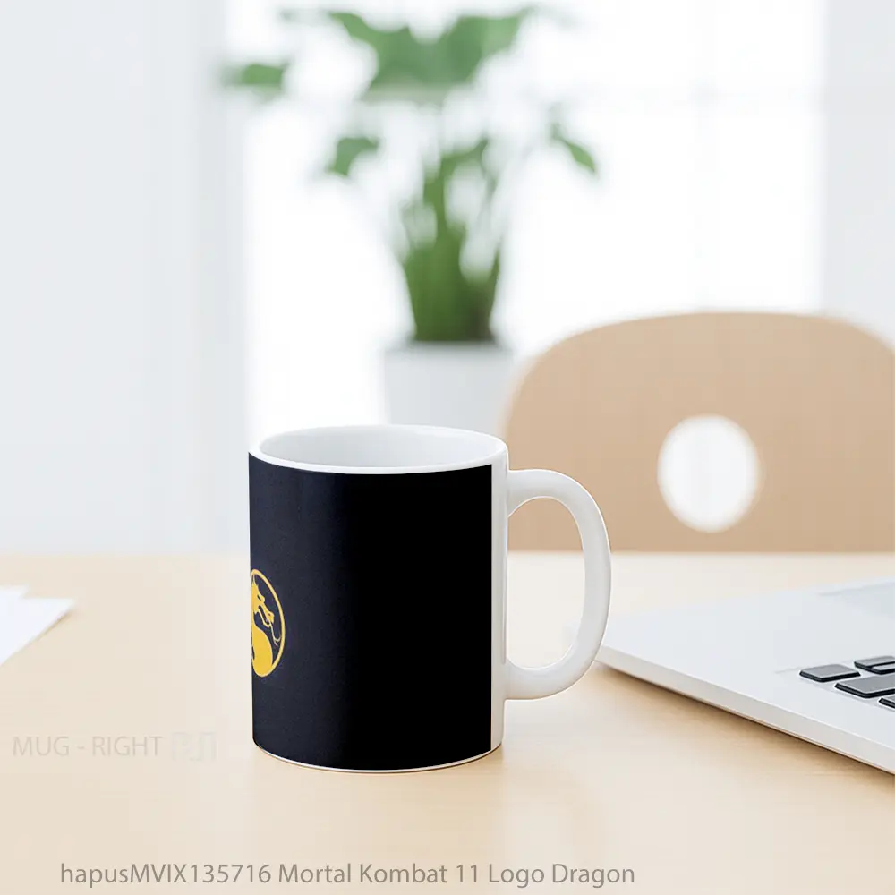 Mug Mortal Kombat 11 Logo Dragon Gelas Fantasi - All-side / Desain