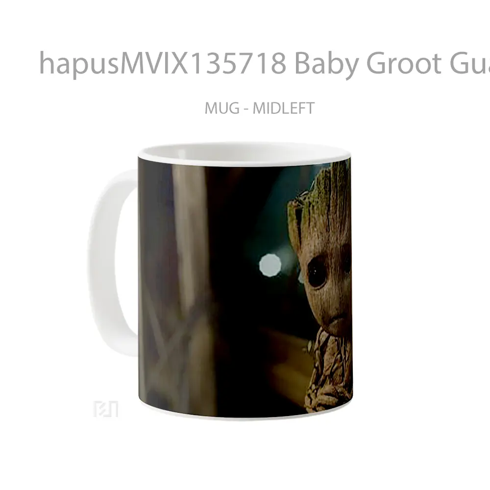 Mug Baby Groot Guardians Of The Galaxy V1 Gelas Superhero - All-side / Desain