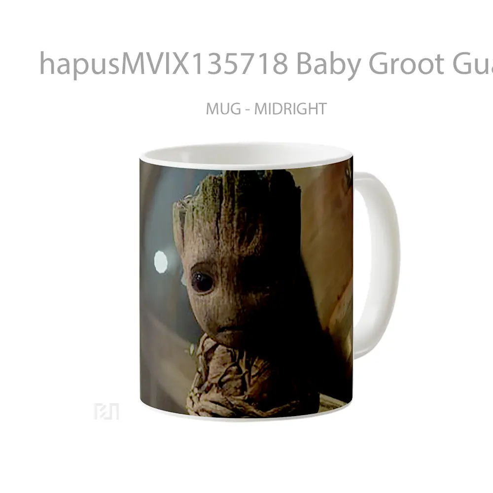 Mug Baby Groot Guardians Of The Galaxy V1 Gelas Superhero - All-side / Desain