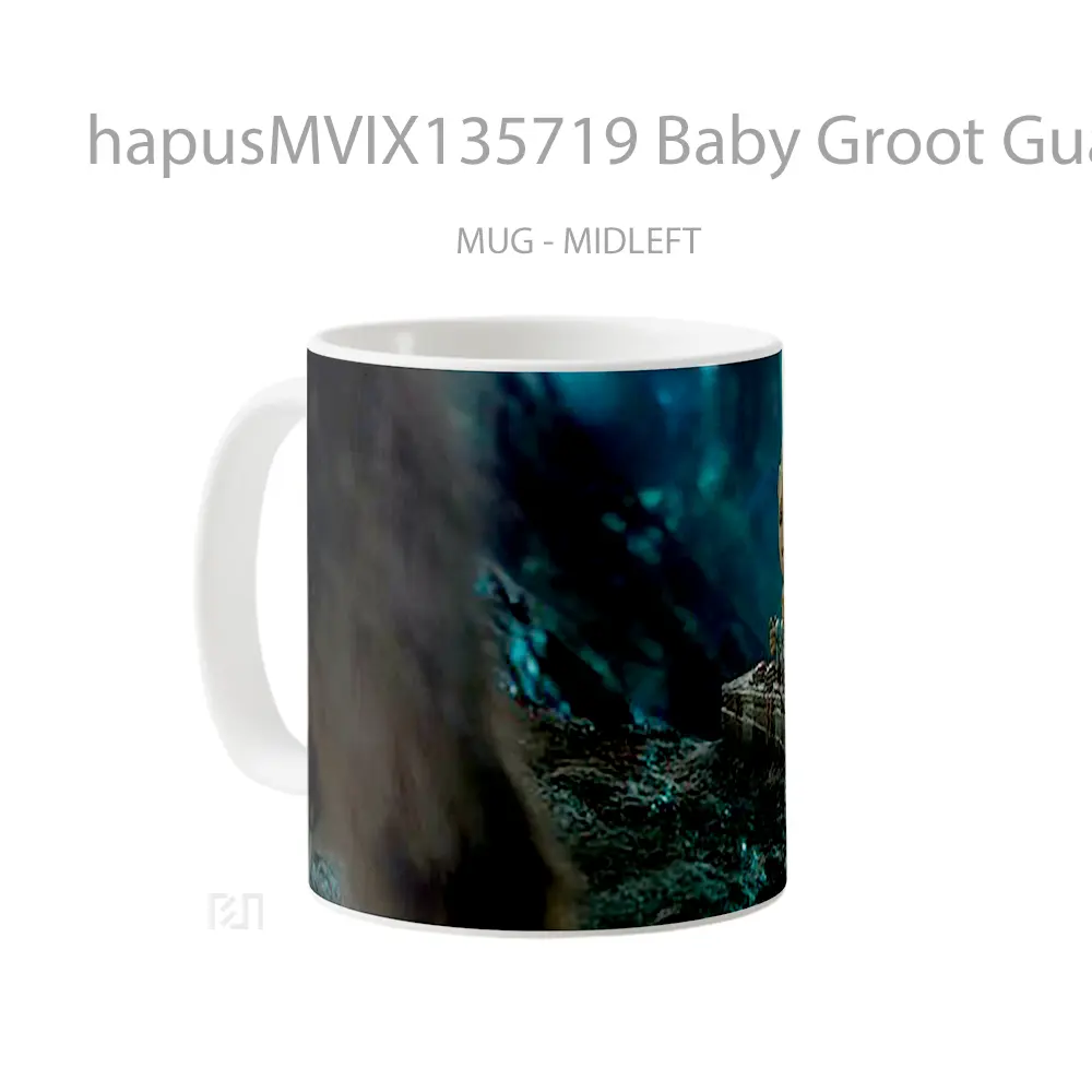 Mug Baby Groot Guardians Of The Galaxy V2 Gelas Superhero - All-side / Desain